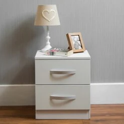 Hulio White 2 Drawer Chest -Fresh sleep Store hulio white 2 drawer chest p54027 71981 zoom