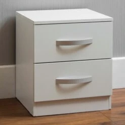 Hulio White 2 Drawer Chest