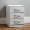 Hulio White 3 Drawer Bedside -Fresh sleep Store hulio white 3 drawer bedside p54033 72038 zoom