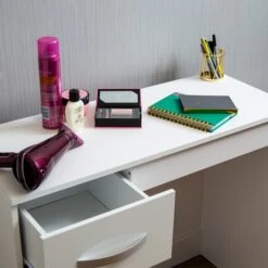 Hulio White 3 Drawer Dressing Table -Fresh sleep Store hulio white 3 drawer dressing table p53854 71211 zoom