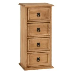 Huxley Pine 4 Drawer CD Chest