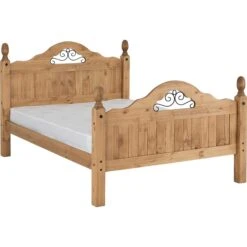 Huxley Pine Scroll Bed With High Foot End -Fresh sleep Store huxley pine scroll bed with high foot end p69372 119251 zoom