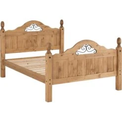 Huxley Pine Scroll Bed With High Foot End -Fresh sleep Store huxley pine scroll bed with high foot end p69372 119252 zoom