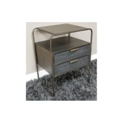 Industrial Bronze Metal Bedside Cabinet -Fresh sleep Store industrial bronze metal bedside cabinet p81107 161871 image