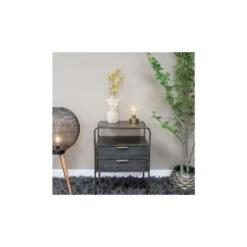 Industrial Bronze Metal Bedside Cabinet -Fresh sleep Store industrial bronze metal bedside cabinet p81107 161872 image