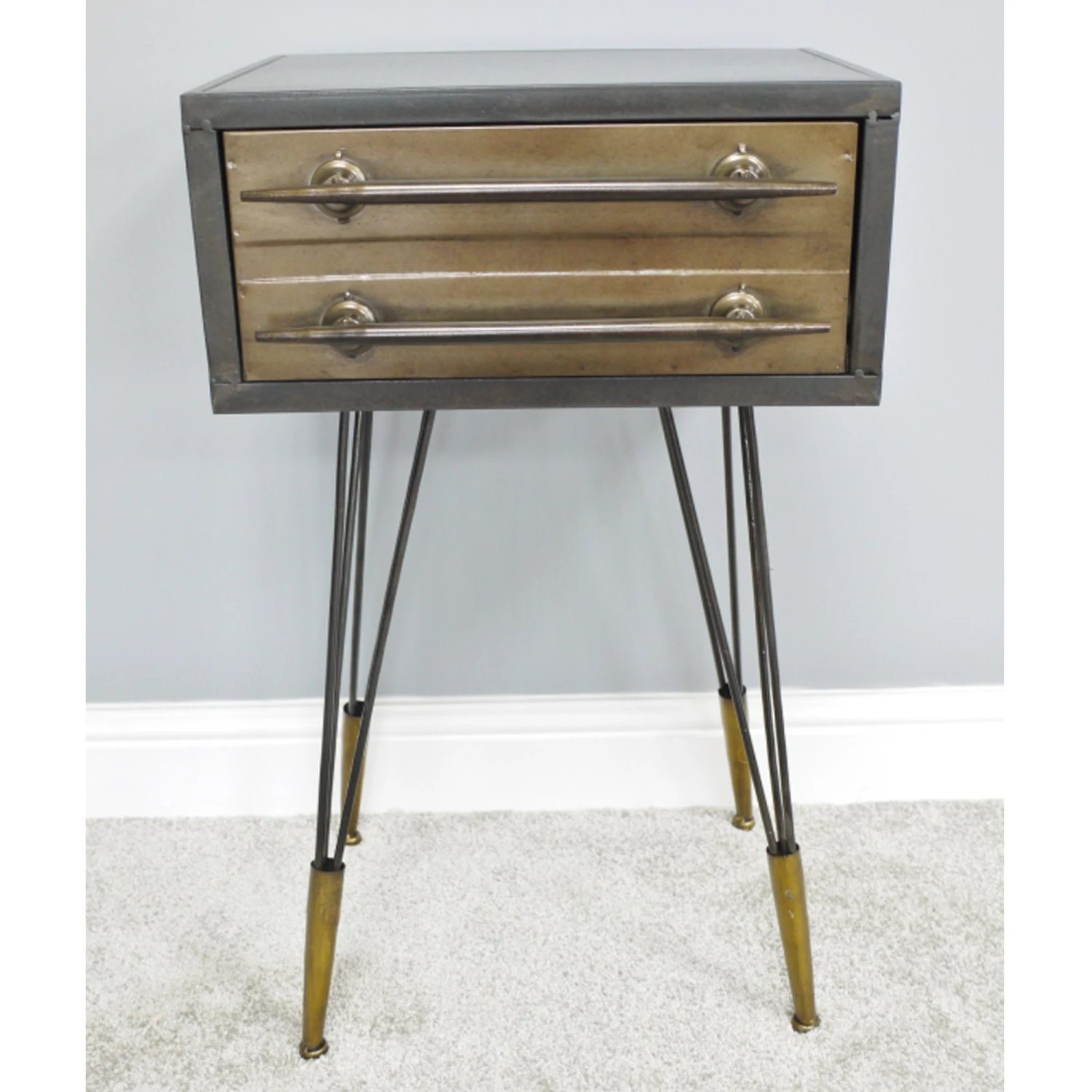 Industrial Style Bedside Table 4 Industrial Style Bedside Table - Image 2