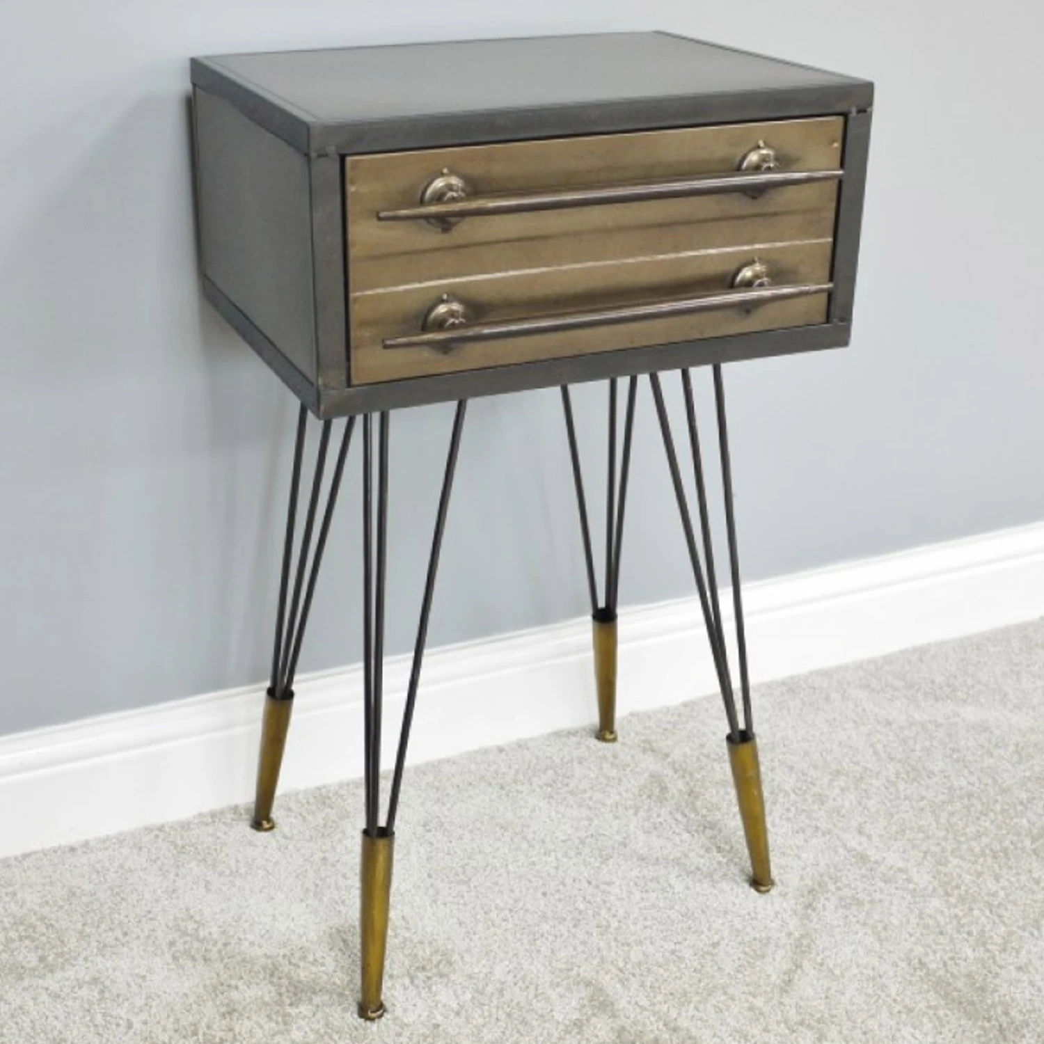 Industrial Style Bedside Table 5 Industrial Style Bedside Table - Image 3