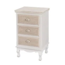 Juliette 3 Drawer Antique French Style Bedside