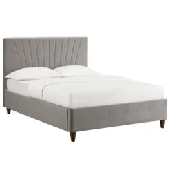 Lexie Silver Velvet Bed -Fresh sleep Store lexie silver velvet bed p59502 84307 zoom