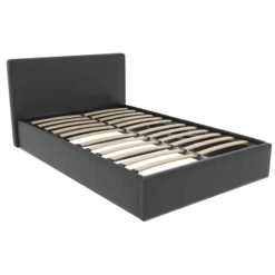 Lisbon Black Faux Leather Ottoman Bed -Fresh sleep Store lisbon black faux leather ottoman bed p72961 111648 zoom