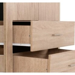 Lisbon Light Oak Effect 4 Door Wardrobe 13 Lisbon Light Oak Effect 4 Door Wardrobe -Fresh sleep Store lisbon light oak effect 4 door wardrobe p80315 157444 zoom