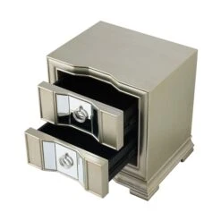 Lucca 2 Drawer Champagne Mirrored Cabinet -Fresh sleep Store lucca 2 drawer champagne mirrored cabinet p81373 163925 zoom