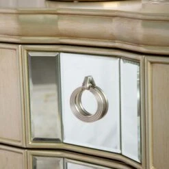Lucca 2 Drawer Champagne Mirrored Cabinet -Fresh sleep Store lucca 2 drawer champagne mirrored cabinet p81373 163926 zoom