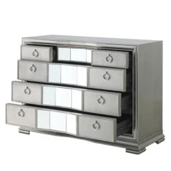 Lucca Grey 5 Drawer Mirror Chest -Fresh sleep Store lucca grey 5 drawer mirror chest p80801 159692 zoom