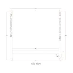 Mahogany Four Poster Antique French Style Bed -Fresh sleep Store mahogany four poster antique french style bed p44098 108835 zoom