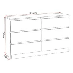 Malvern White 6 Drawer Chest 15 Malvern White 6 Drawer Chest -Fresh sleep Store malvern white 6 drawer chest p76511 123376 zoom