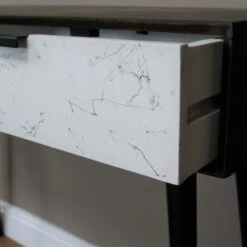 Mango Wood & Iron Marble Effect Venice Desk Or Dressing Table -Fresh sleep Store mango wood iron marble effect venice desk or dressing table p83625 172858 zoom