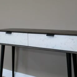 Mango Wood & Iron Marble Effect Venice Desk Or Dressing Table -Fresh sleep Store mango wood iron marble effect venice desk or dressing table p83625 172860 zoom