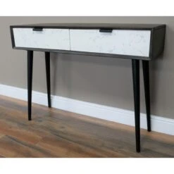 Mango Wood & Iron Marble Effect Venice Desk Or Dressing Table -Fresh sleep Store mango wood iron marble effect venice desk or dressing table p83625 172863 zoom