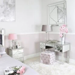 Marrakesh Silver Mirror 5 Drawer Dressing Table -Fresh sleep Store marrakesh silver mirror 5 drawer dressing table p68653 96167 zoom