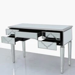 Marrakesh Silver Mirror 5 Drawer Dressing Table -Fresh sleep Store marrakesh silver mirror 5 drawer dressing table p68653 96168 zoom