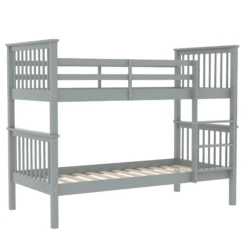 Milan Grey Wooden Bunk Bed