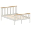 Milan White & Pine Wooden Bed With High Foot End 2 Milan White & Pine Wooden Bed With High Foot End -Fresh sleep Store milan white pine wooden bed with high foot end p72972 111557 zoom