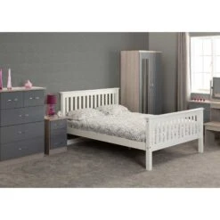 Monaco White High Foot End Bed -Fresh sleep Store monaco white high foot end bed p69517 157706 zoom