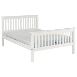 Monaco White High Foot End Bed -Fresh sleep Store monaco white high foot end bed p69517 157707 zoom