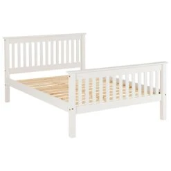 Monaco White High Foot End Bed -Fresh sleep Store monaco white high foot end bed p69517 157708 zoom