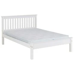 Monaco White Low Foot End Bed -Fresh sleep Store monaco white low foot end bed p80345 157650 zoom