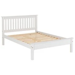 Monaco White Low Foot End Bed -Fresh sleep Store monaco white low foot end bed p80345 157651 zoom
