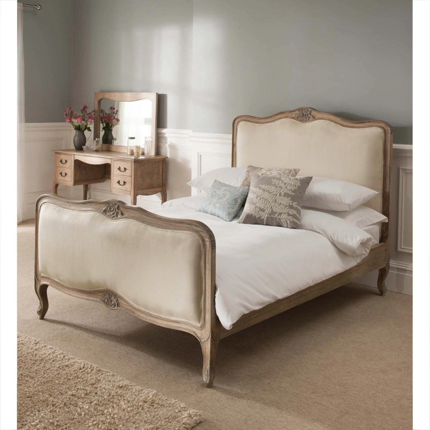 Montpellier Blanc Antique French Style Bed 3 Montpellier Blanc Antique French Style Bed