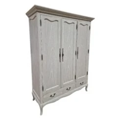 Montpellier Blanc Sage Green 3 Door Wardrobe