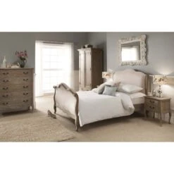 Montpellier Blanc Sleigh Antique French Style Bed -Fresh sleep Store montpellier blanc sleigh antique french style bed p31357 18524 zoom