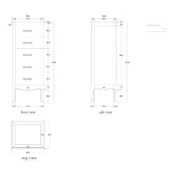 Montpellier Blanc Tallboy -Fresh sleep Store montpellier blanc tallboy p31369 108141 zoom
