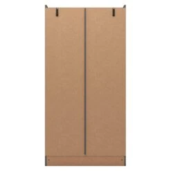 Nevada 3D Effect Grey 2 Door 1 Drawer Wardrobe -Fresh sleep Store nevada 3d effect grey 2 door 1 drawer wardrobe p76434 122799 zoom