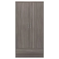 Fresh sleep Store -Fresh sleep Store nevada black 2 door 1 drawer wardrobe p76435 122802 zoom