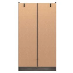 Nevada Black 2 Door 1 Drawer Wardrobe -Fresh sleep Store nevada black 2 door 1 drawer wardrobe p76435 122805 zoom