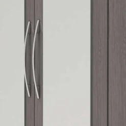 Nevada Black 3 Door 2 Drawer Mirrored Wardrobe -Fresh sleep Store nevada black 3 door 2 drawer mirrored wardrobe p76452 122891 zoom