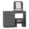 Nevada Grey 4 Drawer Dressing Table Set -Fresh sleep Store nevada grey 4 drawer dressing table set p76714 124448 zoom