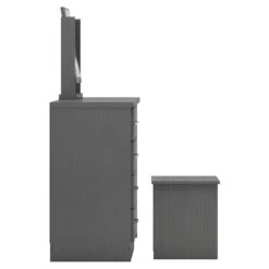 Nevada Grey 4 Drawer Dressing Table Set -Fresh sleep Store nevada grey 4 drawer dressing table set p76714 124452 zoom