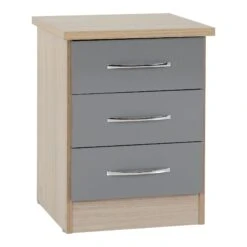Nevada Grey Gloss & Light Oak 2 Door 1 Drawer Wardrobe Bedroom Set 12 Nevada Grey Gloss & Light Oak 2 Door 1 Drawer Wardrobe Bedroom Set -Fresh sleep Store nevada grey gloss light oak 2 door 1 drawer wardrobe bedroom set p76442 122839 zoom