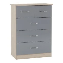 Nevada Grey Gloss & Light Oak 2 Door 1 Drawer Wardrobe Bedroom Set 14 Nevada Grey Gloss & Light Oak 2 Door 1 Drawer Wardrobe Bedroom Set -Fresh sleep Store nevada grey gloss light oak 2 door 1 drawer wardrobe bedroom set p76442 122841 zoom
