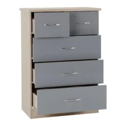 Nevada Grey Gloss & Light Oak 2 Door 1 Drawer Wardrobe Bedroom Set 15 Nevada Grey Gloss & Light Oak 2 Door 1 Drawer Wardrobe Bedroom Set -Fresh sleep Store nevada grey gloss light oak 2 door 1 drawer wardrobe bedroom set p76442 122842 zoom