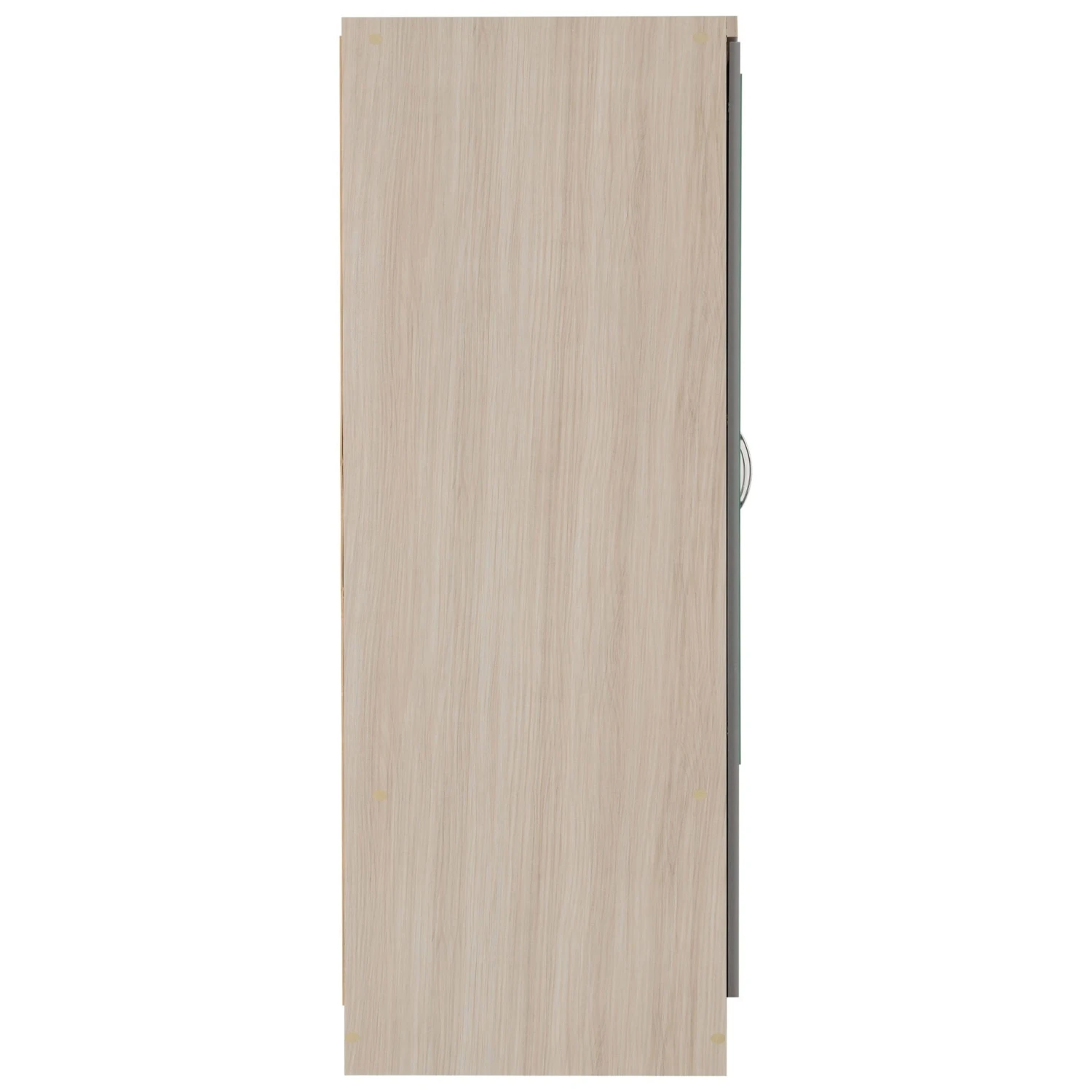 Nevada Grey Gloss & Light Oak 6 Door 2 Drawer Mirrored Wardrobe 7 Nevada Grey Gloss & Light Oak 6 Door 2 Drawer Mirrored Wardrobe - Image 5