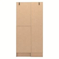 Nevada Grey Gloss/Light Oak Effect Veneer Vanity 1 Door Wardrobe -Fresh sleep Store nevada grey gloss light oak effect veneer vanity 1 door wardrobe p80443 158100 zoom