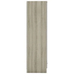 Nevada Grey Gloss & Light Oak Veneer 1 Door 1 Drawer Wardrobe -Fresh sleep Store nevada grey gloss light oak veneer 1 door 1 drawer wardrobe p80329 157522 zoom