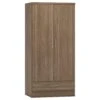 Nevada Rustic Oak 2 Door 1 Drawer Wardrobe -Fresh sleep Store nevada rustic oak 2 door 1 drawer wardrobe p76437 122815 zoom