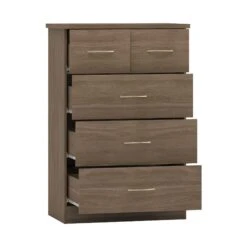 Nevada Rustic Oak 3+2 Drawer Chest -Fresh sleep Store nevada rustic oak 3 2 drawer chest p76473 123056 zoom